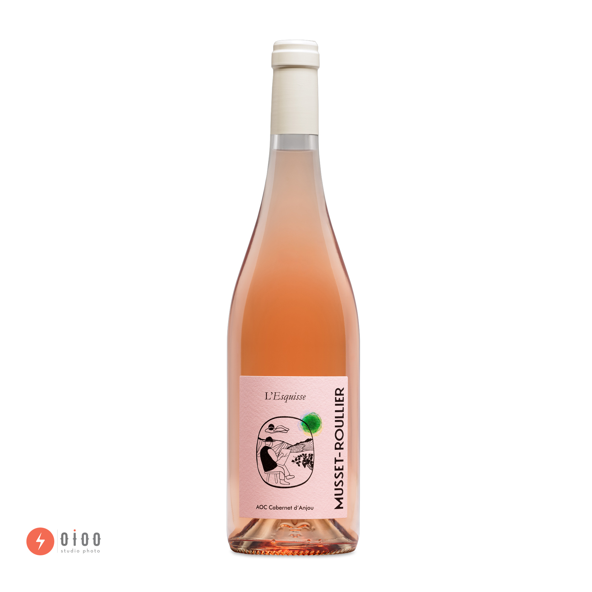 packshot bouteille vin rosé ecommerce oioo studio