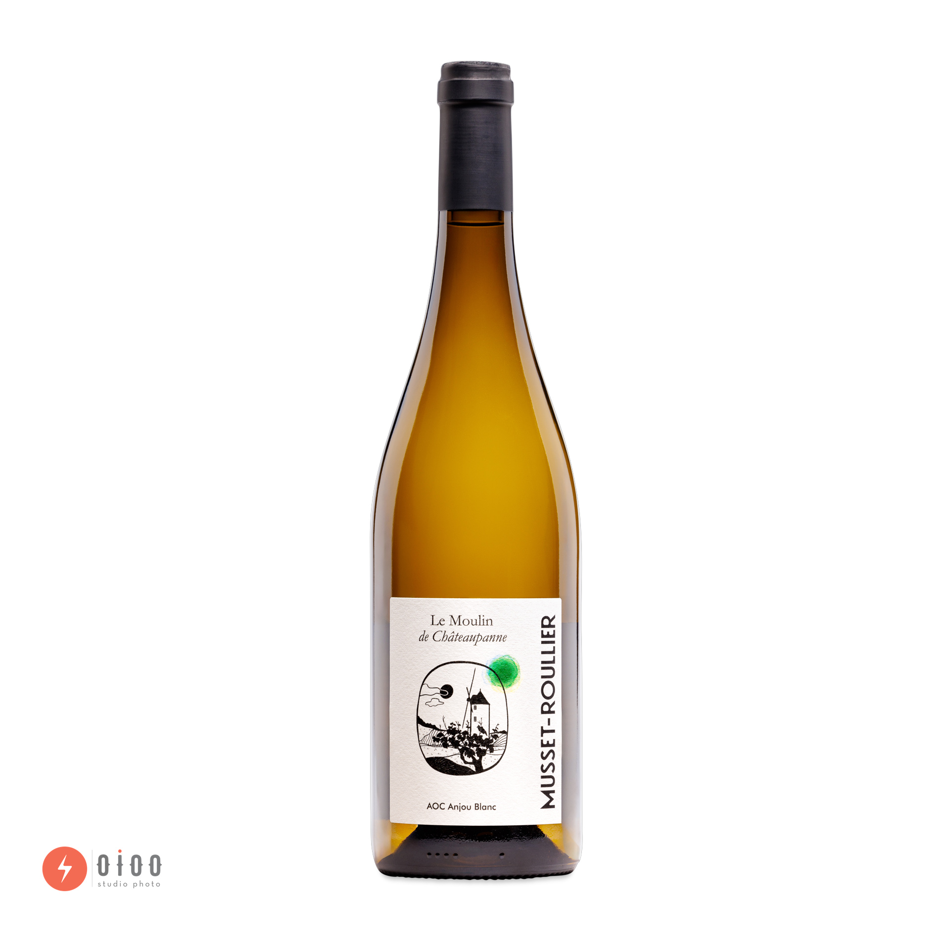 packshot bouteille vin blanc ecommerce